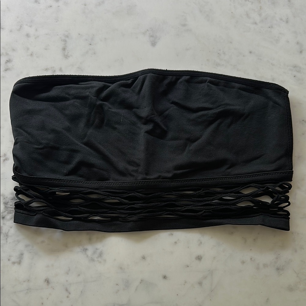 PINK Victoria's Secret Black Bandeau Top